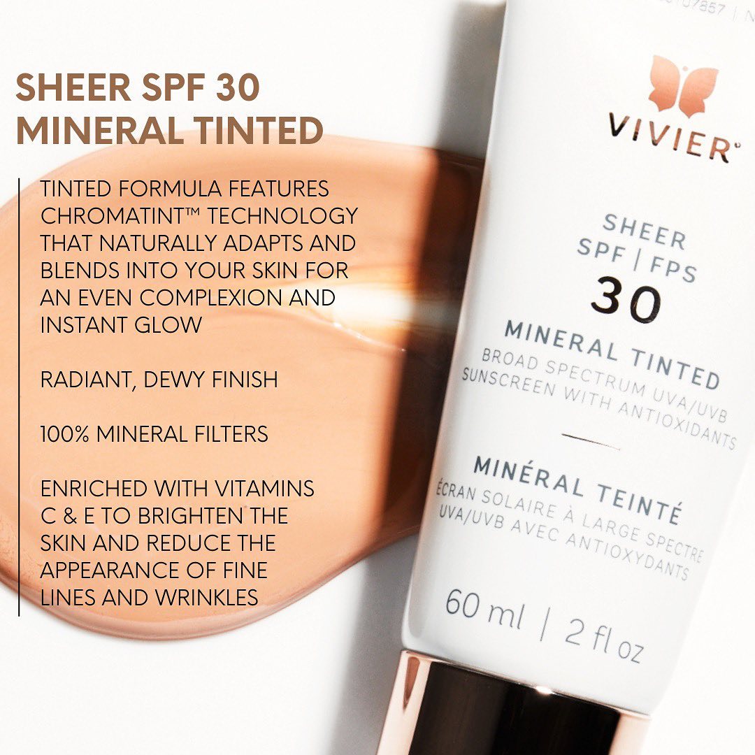 Vivier SHEER SPF 30 Mineral Tinted Sunscreen